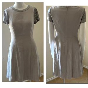 Rebecca Taylor Perforated Leather Mini Dress 0